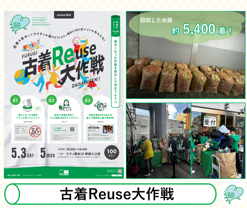 me we ethical baton Vol.08 古着Reuse大作戦 当日のイベントの様子